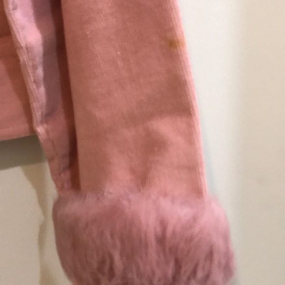 Arden B pink fur jean jacket L - Picture 5 of 8